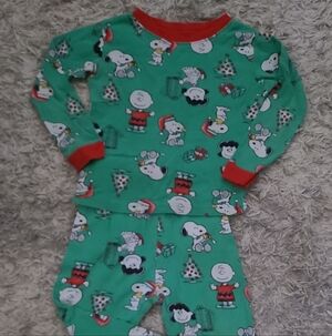 Kids Peanuts Christmas PJs